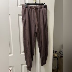American Eagle Aerie Brown Sweatpants Standard Pockets Womens Medium